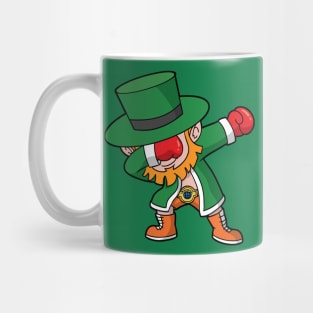 St Patricks Day Boxing Dabbing Leprechaun Dab Mug